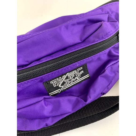 Pacific Sport Fanny Pack Vintage Purple 80s 90s Belt Bag Zipper - Picture 3 of 11